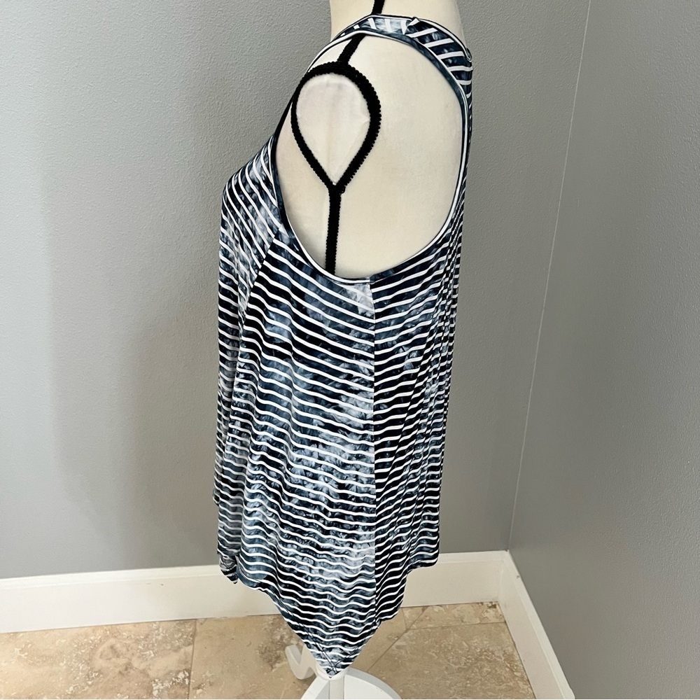 Verve Ami Blue and White Striped Handkerchief Tank Top - Picture 4 of 11